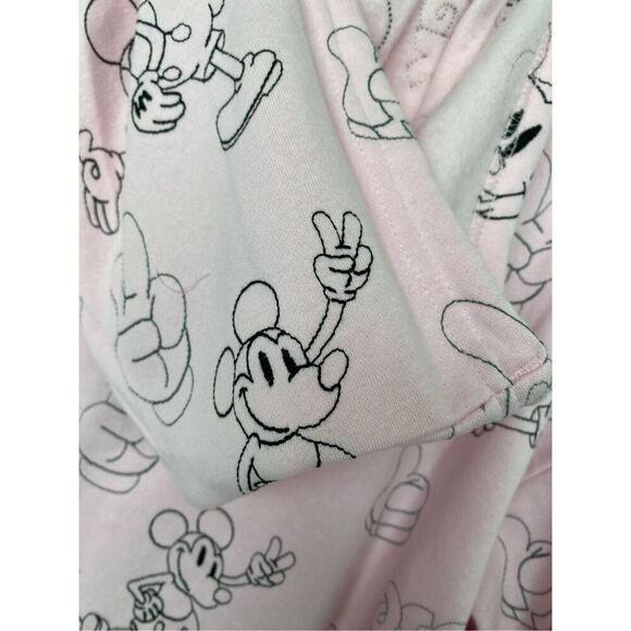 Disney pink embroidered hoodie fleece inside NWT size M - Picture 3 of 7